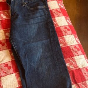 Ag Adriano Goldschmied Blue  Cropped Jeans the Tomboy Crop relaxed straight